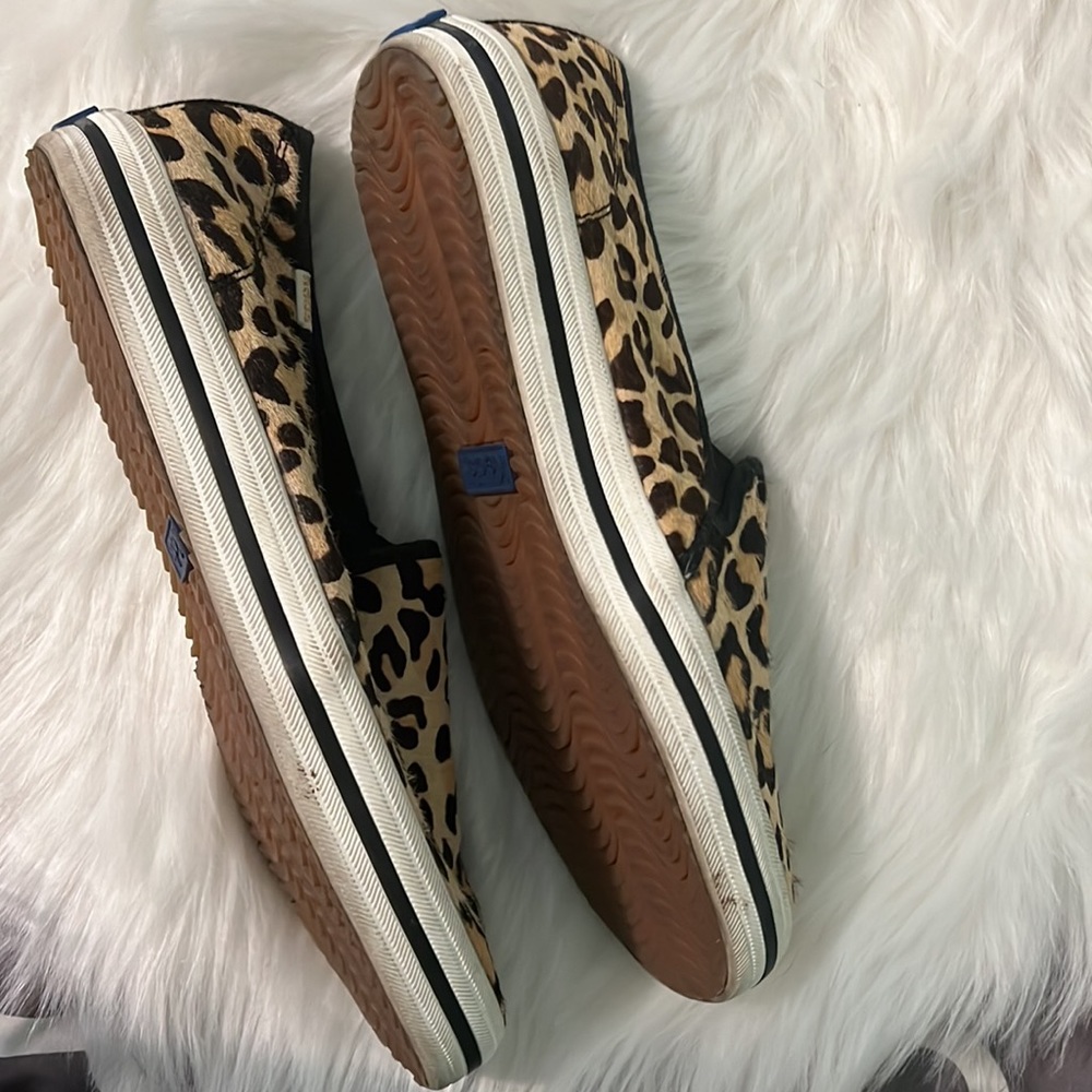 keds x kate spade new york double decker leopard-print sneakers - Picture 2 of 4